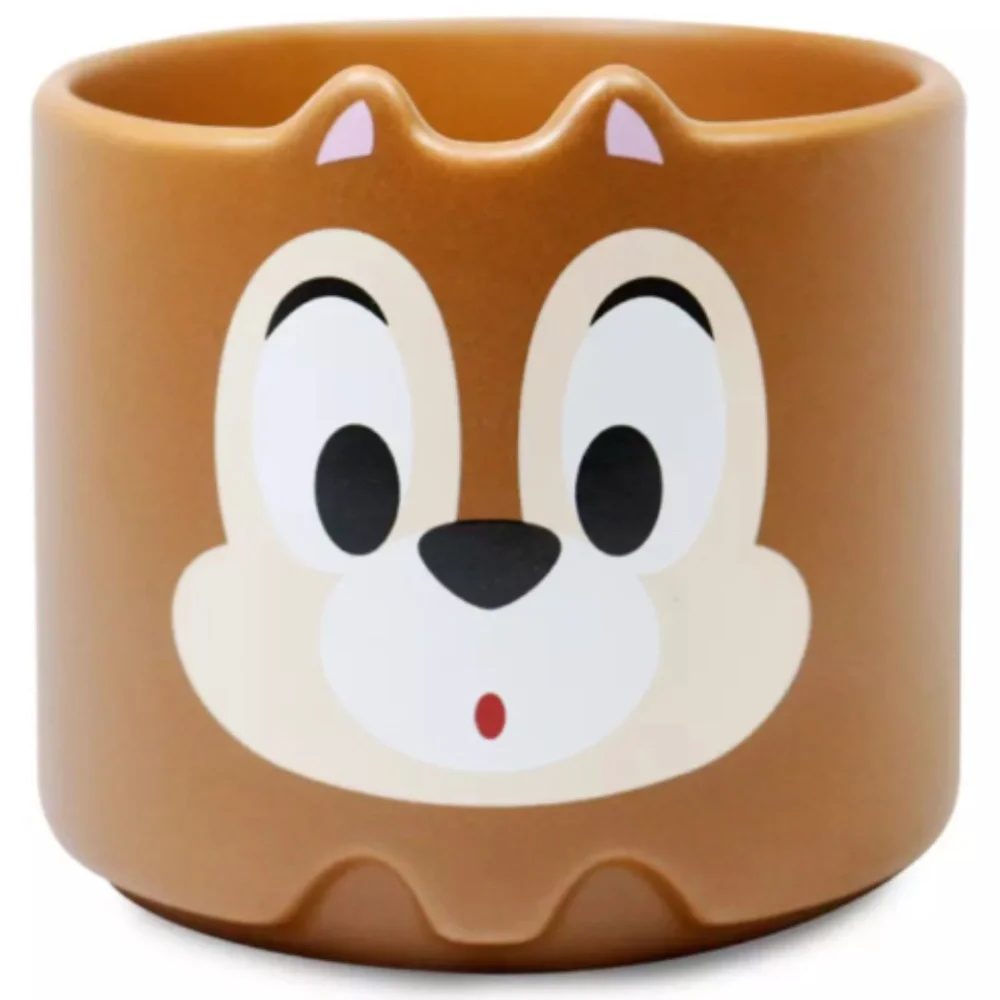 *2 Mug Set* Disney Parks 2022 Chip & Dale Stackable Mugs Stoneware NEW in Box